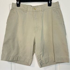 Vintage Polo by Ralph Lauren Shorts Men's 33 Beige Flat Front Classic Chino